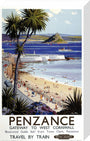 'Penzance', BR poster, 1952. stretched canvas medium none Art Print - Science Museum Shop