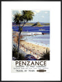 'Penzance', BR poster, 1952. art print extra large black Art Print - Science Museum Shop