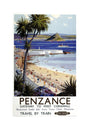 'Penzance', BR poster, 1952. unstretched canvas medium none Art Print - Science Museum Shop