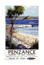'Penzance', BR poster, 1952. unstretched canvas large none Art Print - Science Museum Shop