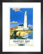 'Whitley Bay', BR poster, 1951. art print extra small black Art Print - Science Museum Shop