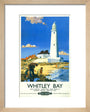 'Whitley Bay', BR poster, 1951. art print extra small natural Art Print - Science Museum Shop