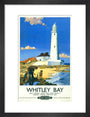 'Whitley Bay', BR poster, 1951. art print small black Art Print - Science Museum Shop