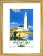 'Whitley Bay', BR poster, 1951. art print small gold Art Print - Science Museum Shop