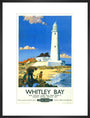 'Whitley Bay', BR poster, 1951. art print large black Art Print - Science Museum Shop