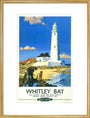 'Whitley Bay', BR poster, 1951. art print large gold Art Print - Science Museum Shop