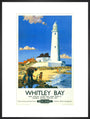 'Whitley Bay', BR poster, 1951. art print extra large black Art Print - Science Museum Shop