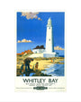 'Whitley Bay', BR poster, 1951. art print extra small none Art Print - Science Museum Shop