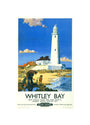 'Whitley Bay', BR poster, 1951. unstretched canvas small none Art Print - Science Museum Shop