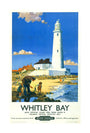 'Whitley Bay', BR poster, 1951. unstretched canvas large none Art Print - Science Museum Shop