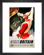 'Visit Britain', BR poster, 1957. art print extra small black Art Print - Science Museum Shop