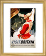 'Visit Britain', BR poster, 1957. art print extra small gold Art Print - Science Museum Shop