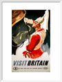 'Visit Britain', BR poster, 1957. art print medium white Art Print - Science Museum Shop