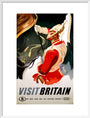 'Visit Britain', BR poster, 1957. art print large white Art Print - Science Museum Shop