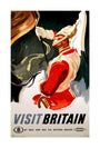 'Visit Britain', BR poster, 1957. unstretched canvas large none Art Print - Science Museum Shop