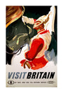 'Visit Britain', BR poster, 1957. unstretched canvas extra large none Art Print - Science Museum Shop