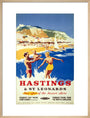 'Hastings & St Leonards', BR poster, c 1950s. art print large natural Art Print - Science Museum Shop