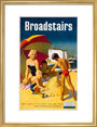 'Broadstairs', BR poster, 1959. art print medium gold Art Print - Science Museum Shop