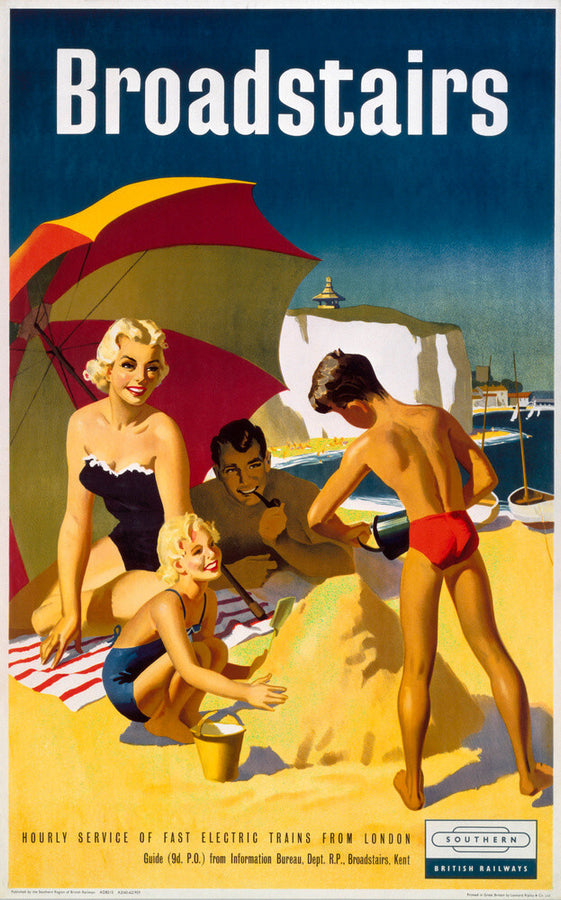 'Broadstairs', BR poster, 1959. Art Print - Science Museum Shop