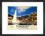'Torquay in Glorious Devon', British Railways poster, c 1950s. art print extra small black Art Print - Science Museum Shop