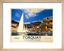 'Torquay in Glorious Devon', British Railways poster, c 1950s. art print extra small natural Art Print - Science Museum Shop