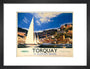 'Torquay in Glorious Devon', British Railways poster, c 1950s. art print small black Art Print - Science Museum Shop