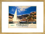 'Torquay in Glorious Devon', British Railways poster, c 1950s. art print medium gold Art Print - Science Museum Shop