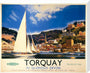 'Torquay in Glorious Devon', British Railways poster, c 1950s. stretched canvas large none Art Print - Science Museum Shop