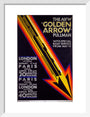 'The New Golden Arrow Pullman', SR poster, 1929. art print small white Art Print - Science Museum Shop