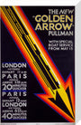 'The New Golden Arrow Pullman', SR poster, 1929. stretched canvas medium none Art Print - Science Museum Shop