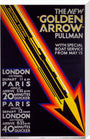 'The New Golden Arrow Pullman', SR poster, 1929. stretched canvas large none Art Print - Science Museum Shop