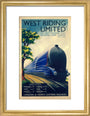 'West Riding Limited', LNER poster, 1938. art print small gold Art Print - Science Museum Shop