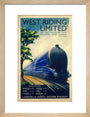'West Riding Limited', LNER poster, 1938. art print small natural Art Print - Science Museum Shop