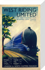'West Riding Limited', LNER poster, 1938. stretched canvas small none Art Print - Science Museum Shop