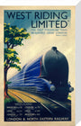 'West Riding Limited', LNER poster, 1938. stretched canvas medium none Art Print - Science Museum Shop
