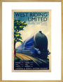 'West Riding Limited', LNER poster, 1938. art print extra large gold Art Print - Science Museum Shop