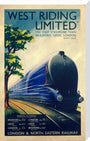 'West Riding Limited', LNER poster, 1938. stretched canvas large none Art Print - Science Museum Shop