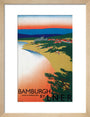 'Bamburgh by LNER', LNER poster, 1936. art print small natural Art Print - Science Museum Shop