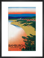 'Bamburgh by LNER', LNER poster, 1936. art print medium black Art Print - Science Museum Shop