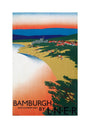 'Bamburgh by LNER', LNER poster, 1936. unstretched canvas medium none Art Print - Science Museum Shop