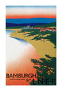 'Bamburgh by LNER', LNER poster, 1936. unstretched canvas extra large none Art Print - Science Museum Shop