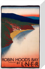 'Robin Hood's Bay', LNER poster, 1923-1947. stretched canvas small none Art Print - Science Museum Shop