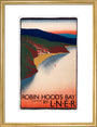 'Robin Hood's Bay', LNER poster, 1923-1947. art print medium gold Art Print - Science Museum Shop