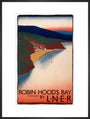 'Robin Hood's Bay', LNER poster, 1923-1947. art print extra large black Art Print - Science Museum Shop