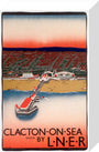 'Clacton-on-Sea', LNER poster, 1923-1947. stretched canvas small none Art Print - Science Museum Shop
