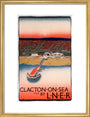 'Clacton-on-Sea', LNER poster, 1923-1947. art print medium gold Art Print - Science Museum Shop