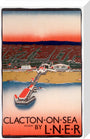 'Clacton-on-Sea', LNER poster, 1923-1947. stretched canvas medium none Art Print - Science Museum Shop