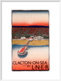 'Clacton-on-Sea', LNER poster, 1923-1947. art print large white Art Print - Science Museum Shop