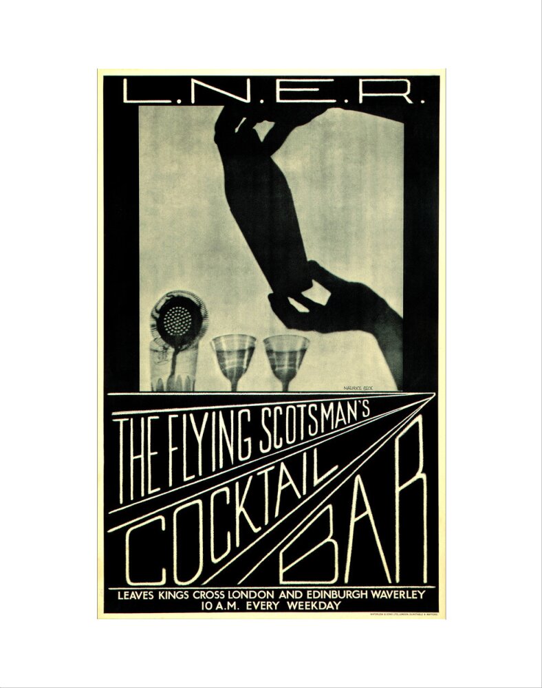 'The Flying Scotsman's Cocktail Bar', LNER poster, c 1930s. art print extra small none Art Print - Science Museum Shop