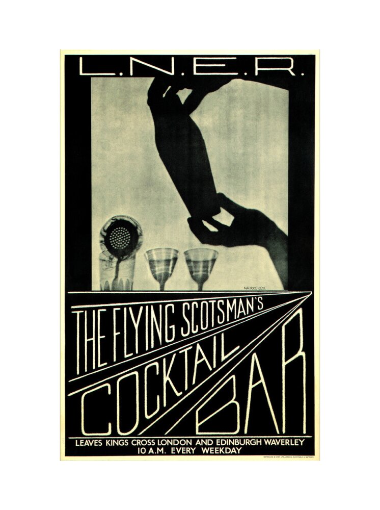 'The Flying Scotsman's Cocktail Bar', LNER poster, c 1930s. art print extra large none Art Print - Science Museum Shop